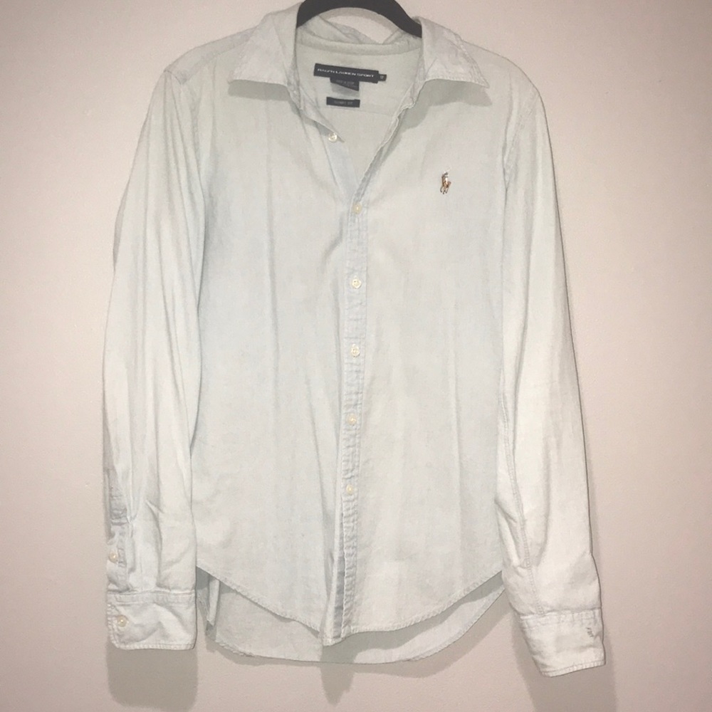 Ralph Lauren Light Blue Button Down. Size 12.